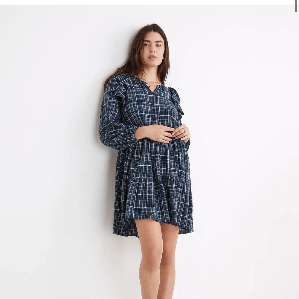 Madewell Ruffle-Trimmed Mini Dress - Picture 4 of 5